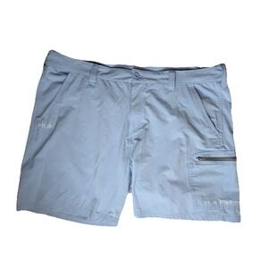Huk Cargo Fishing Performance Shorts Men Sz 40 Blue Stretch  Quick Dry